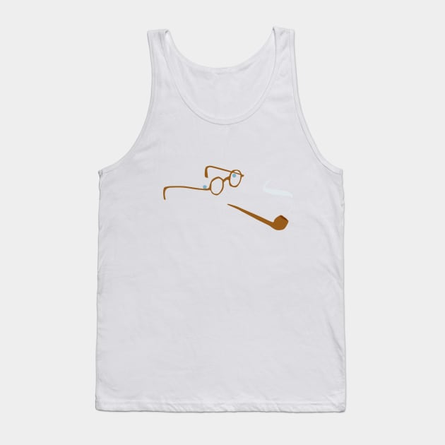 Jean Paul Sartre Tank Top by Dead Philosophers in Heaven